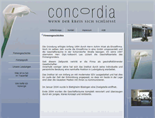 Tablet Screenshot of concordia-bestattungen.com
